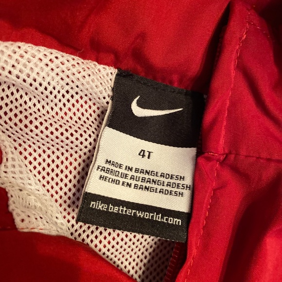 Kids Nike Arkansas Razorbacks Windbreaker/Rain Jacket - Picture 2 of 2